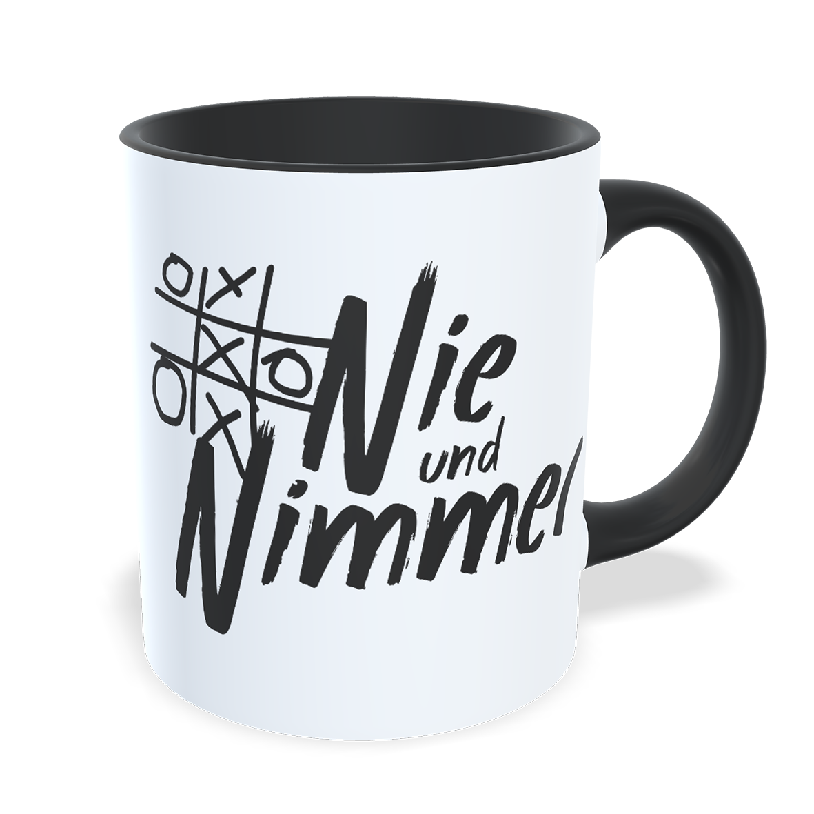 Nie und Nimmer Tasse 'Logo'